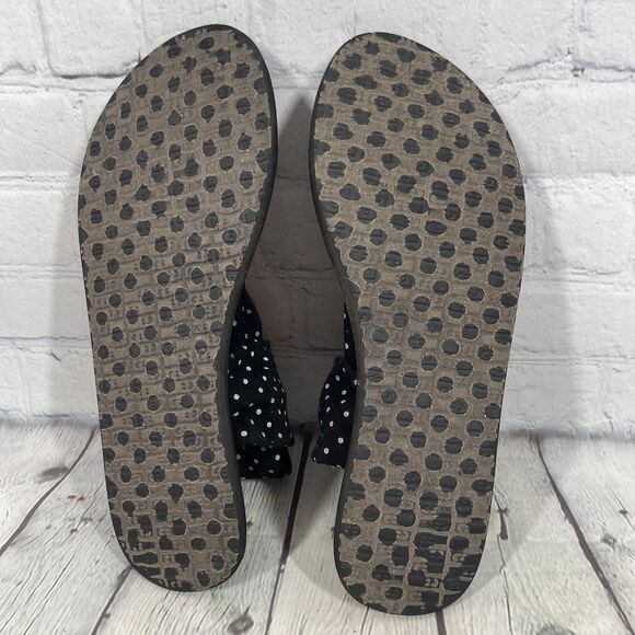 Sanuk Sandal Womens Size 10 Yoga Mat Thong Flat Polka Dots Sling Flip Flops - Picture 8 of 11